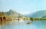 Sanford Robinson Gifford Lago di Garda, Italy painting